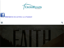 Tablet Screenshot of crossroadschurchff.com